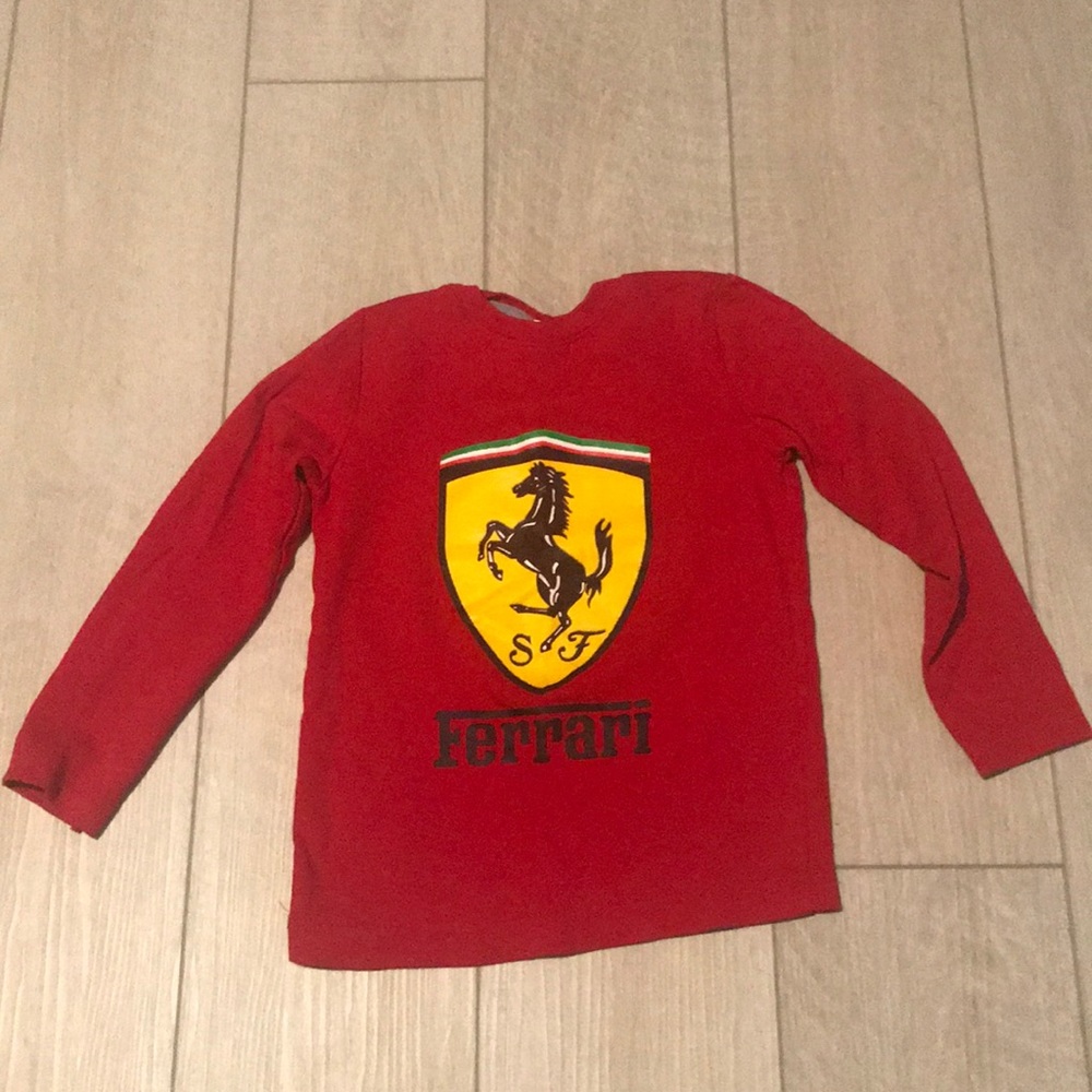 Ferrari Print Long Sleeve Shirt